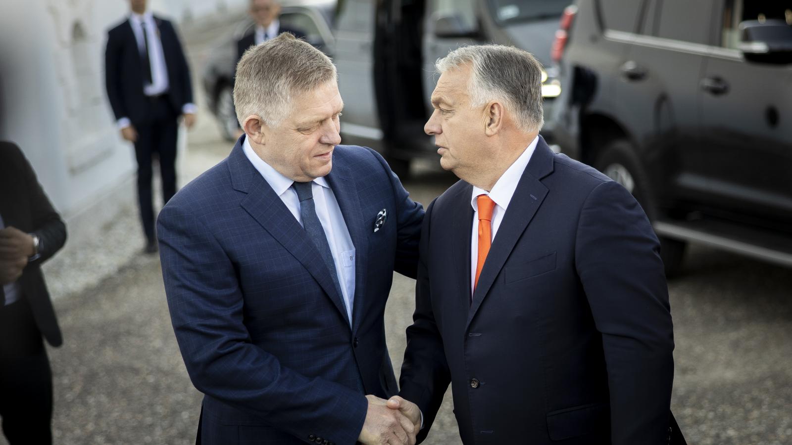 Robert Fico és Orbán Viktor 2024. október 22-én