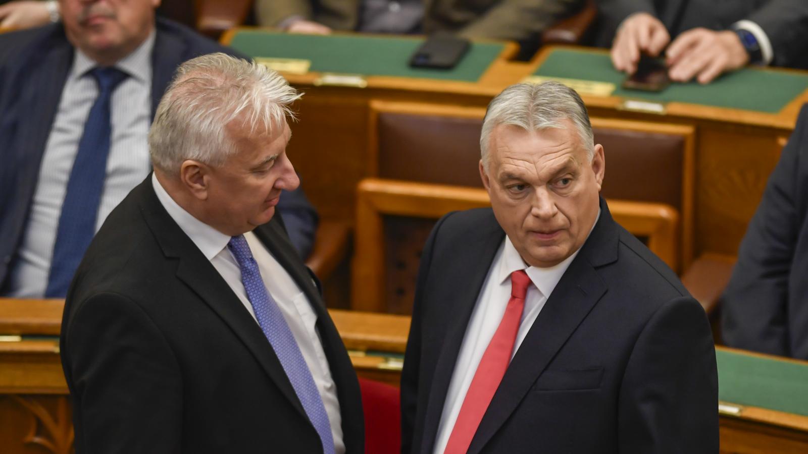 Orbán Viktor miniszterelnök és Semjén Zsolt miniszterelnök-helyettes.