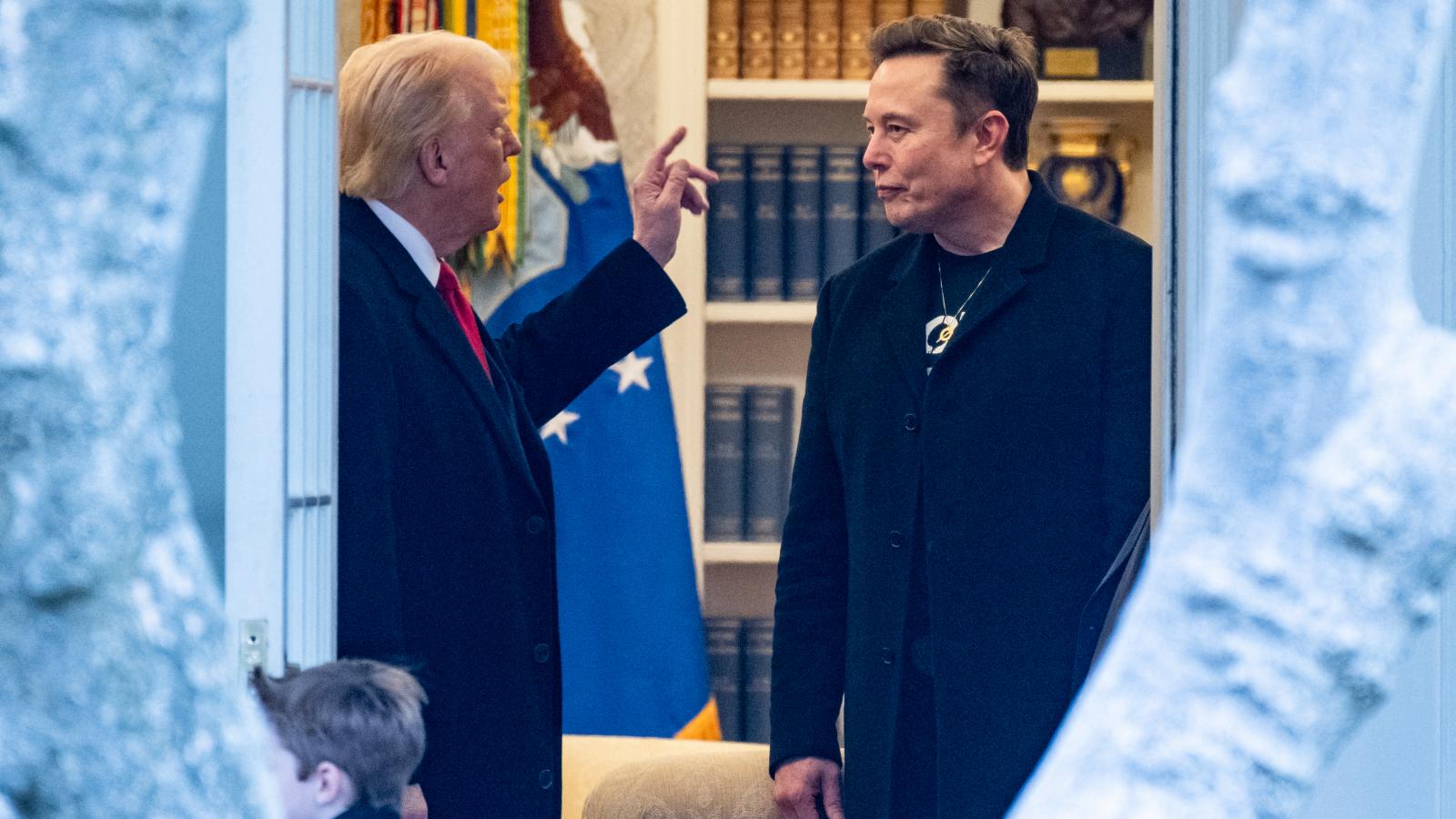 Donald Trump és Elon Musk 2025. március 14-én