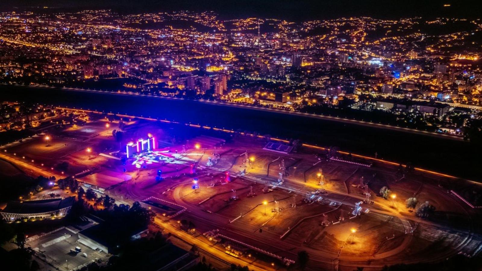 A háromnapos koncerthelyszín Zágrábban 