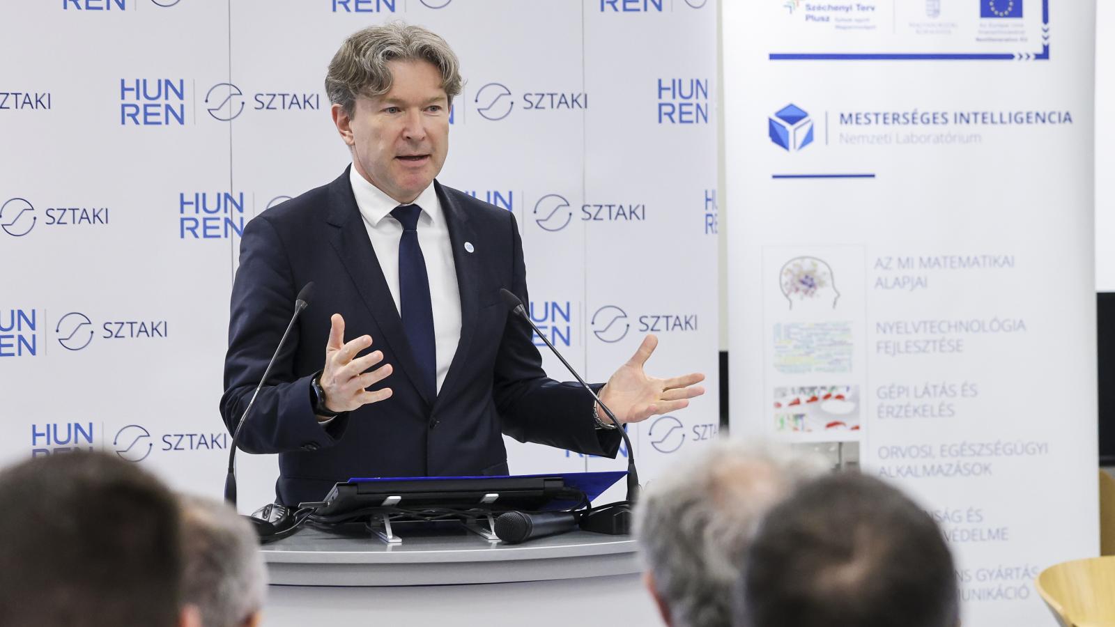 Jakab Roland, a HUN-REN vezérigazgatója 2025. június 2-án