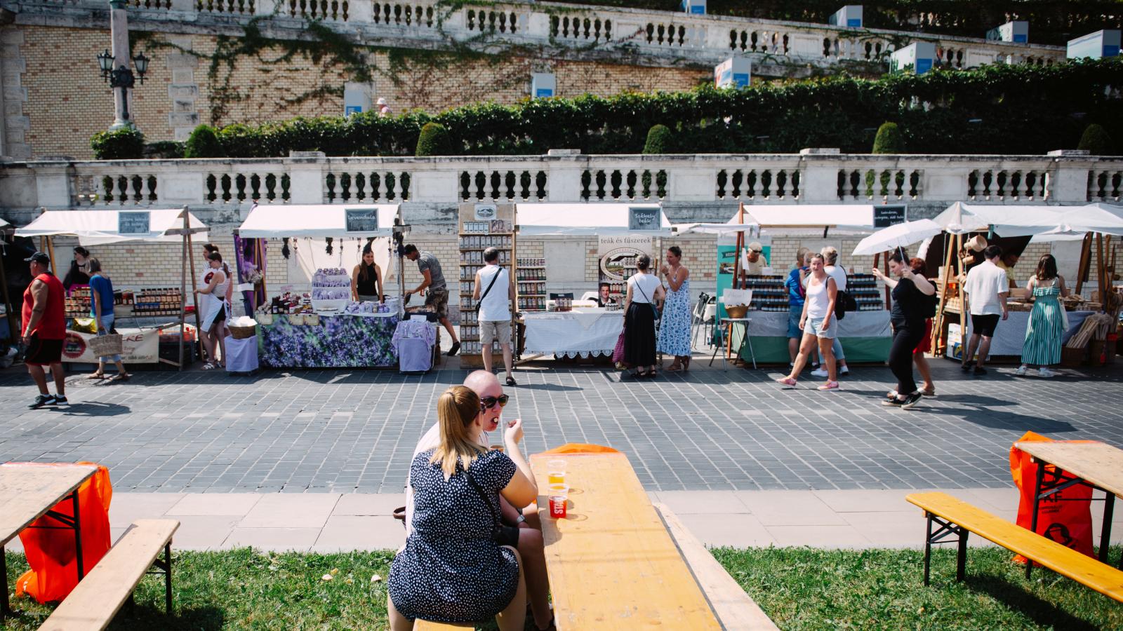 Magyar Ízek utcája a Várkert Bazár előtt 2024. augusztus 18-án