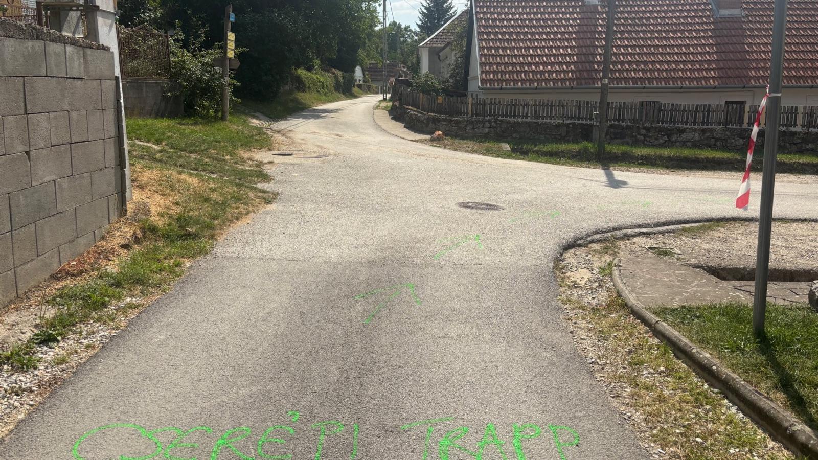 A versenypálya egyik szakasza.