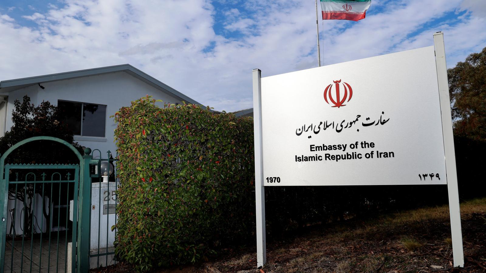Az iráni nagykövetség épülete Canberrában