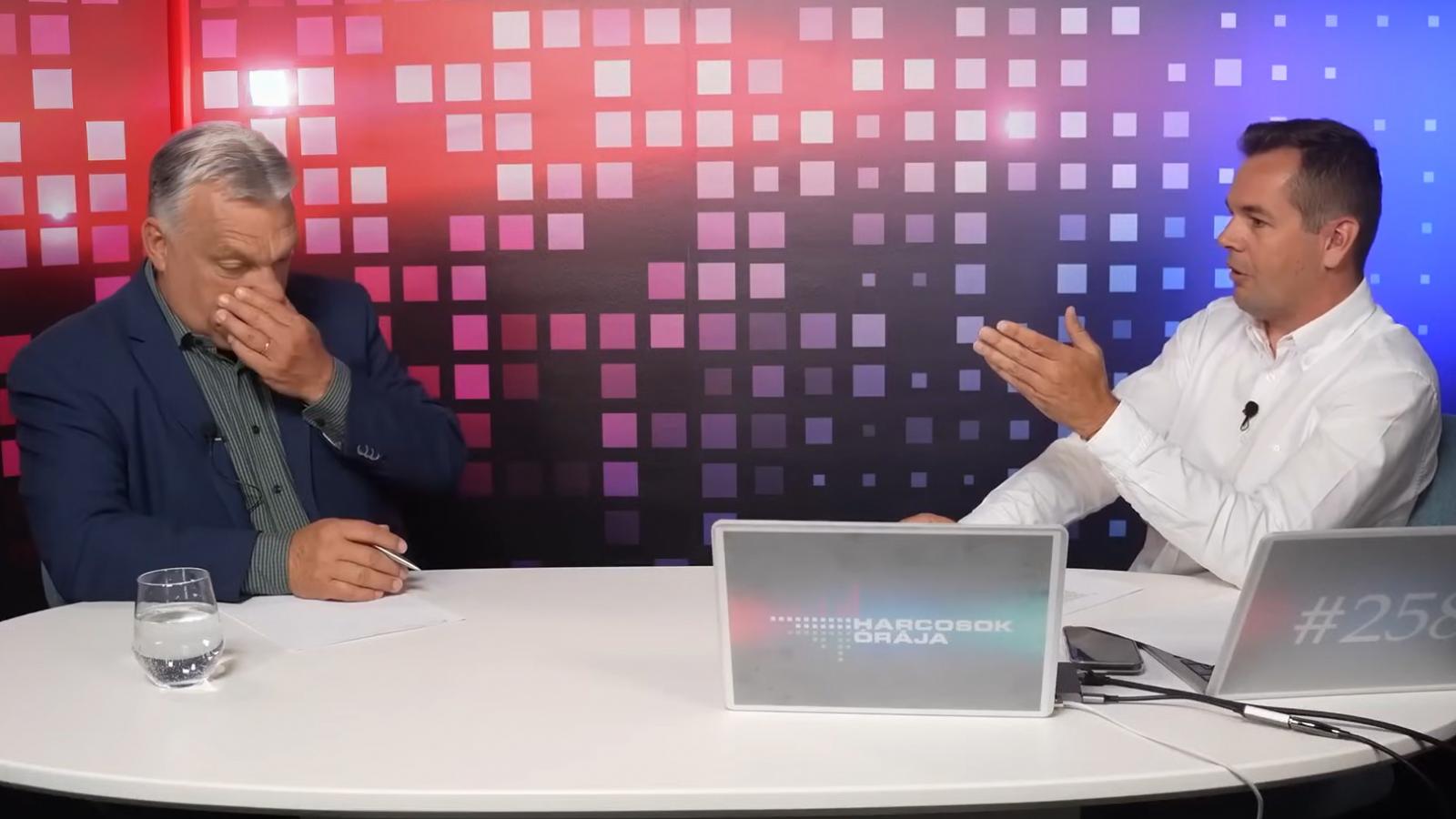 Orbán Viktor és Németh Balázs a Harcosok Órája című podcast első adásában július 29-én 