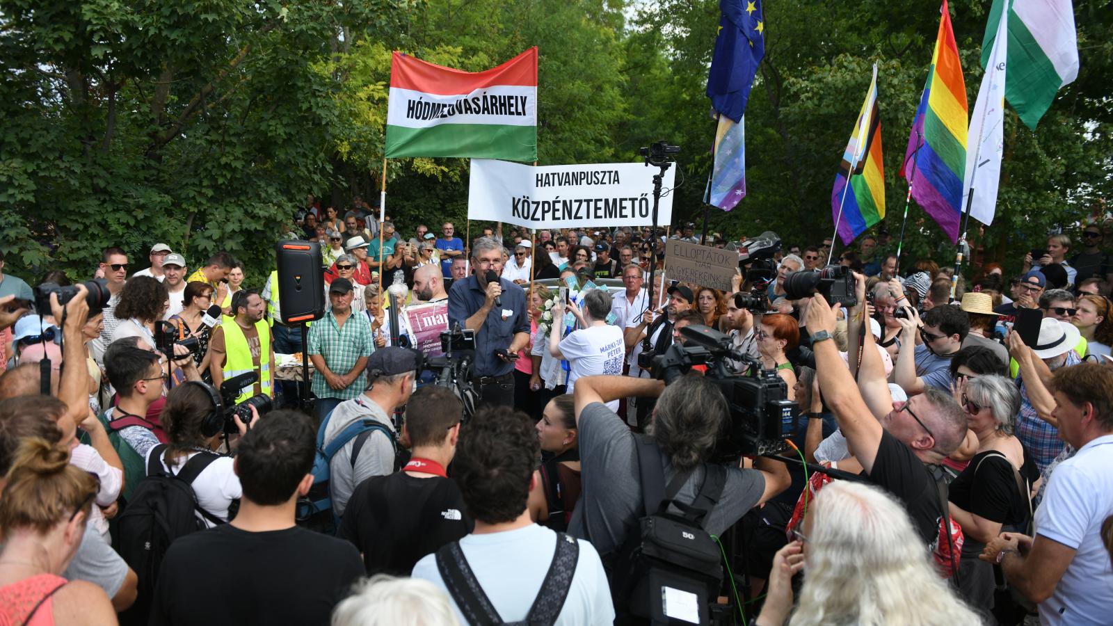 Korábbi tüntetés Hatvanpusztán augusztus 2-án