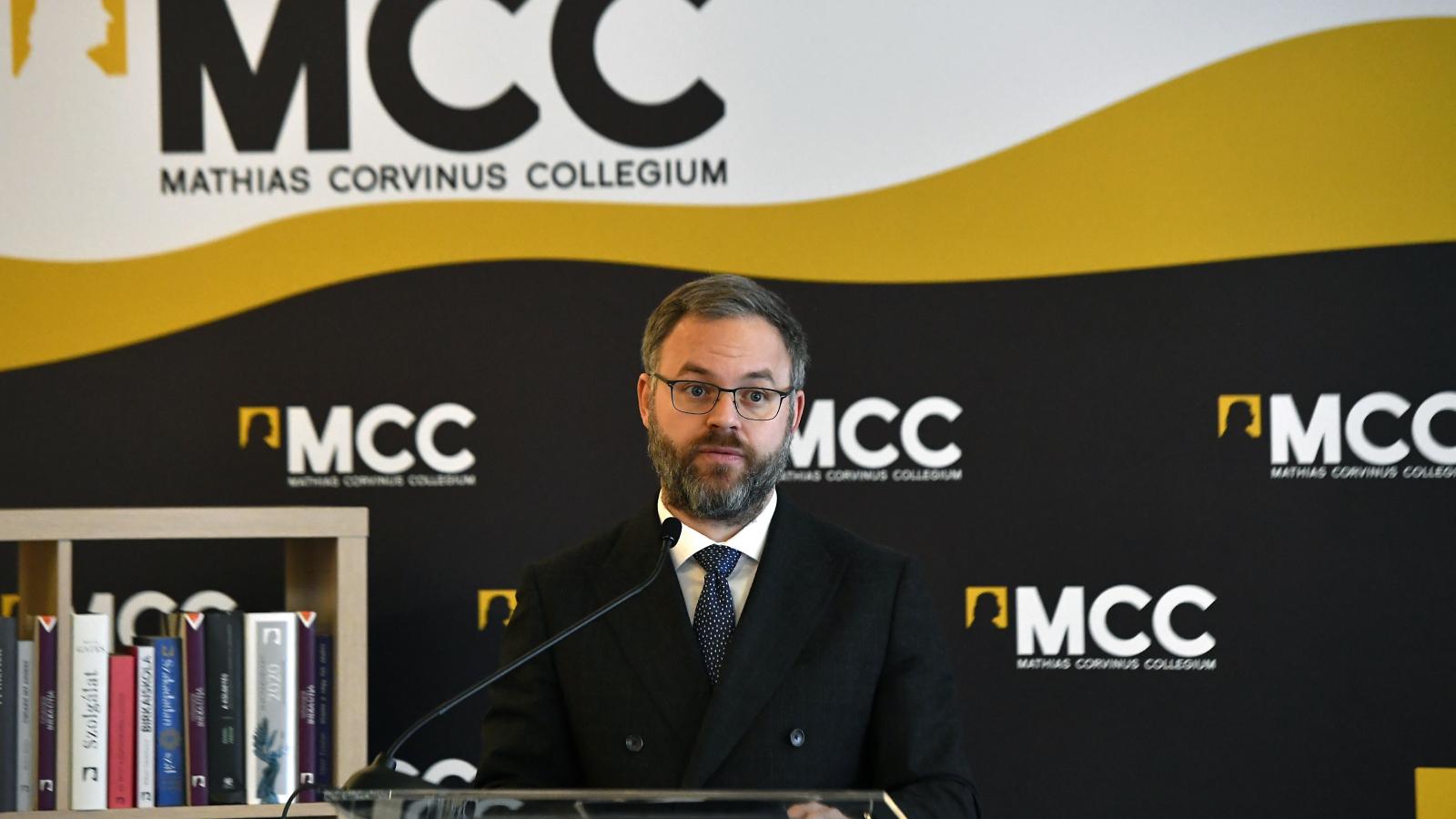 Orbán Balázs, a miniszterelnök politikai igazgatója, a Mathias Corvinus Collegium (MCC) kuratóriumi elnöke