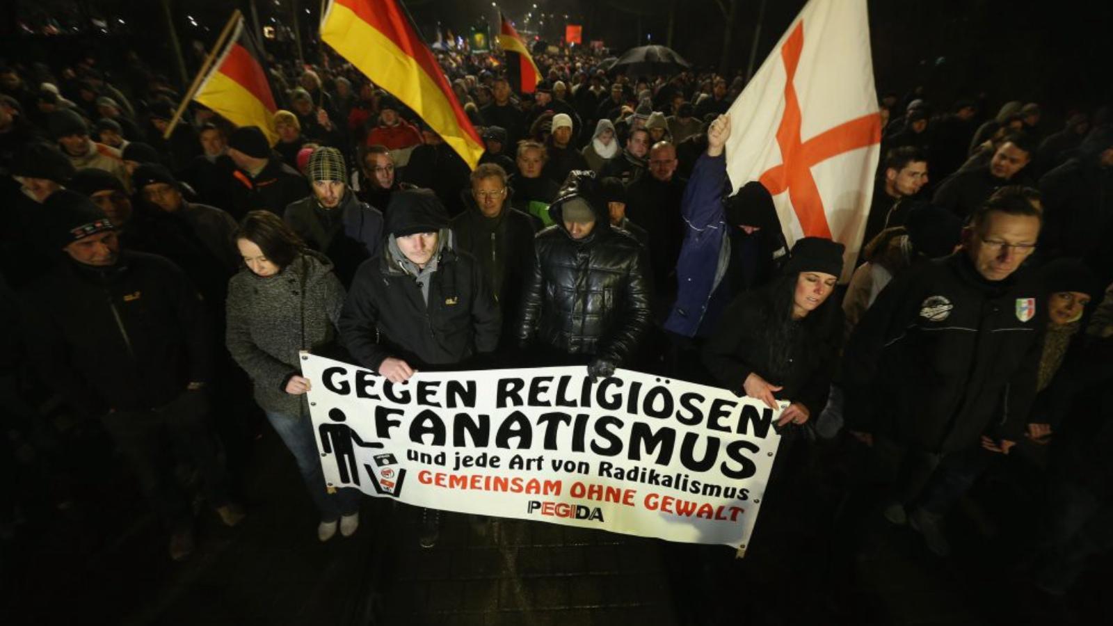 Drezdában tizennyolcezren vonultak fel a Pegida tüntetésén FOTÓ: EUROPRESS/GETTY IMAGES/SEAN GALLUP