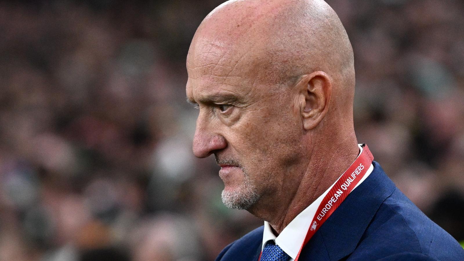 Marco Rossi, a magyar válogatott szövetségi kapitánya az Írország-Magyarország labdarúgó világbajnoki selejtező mérkőzésen