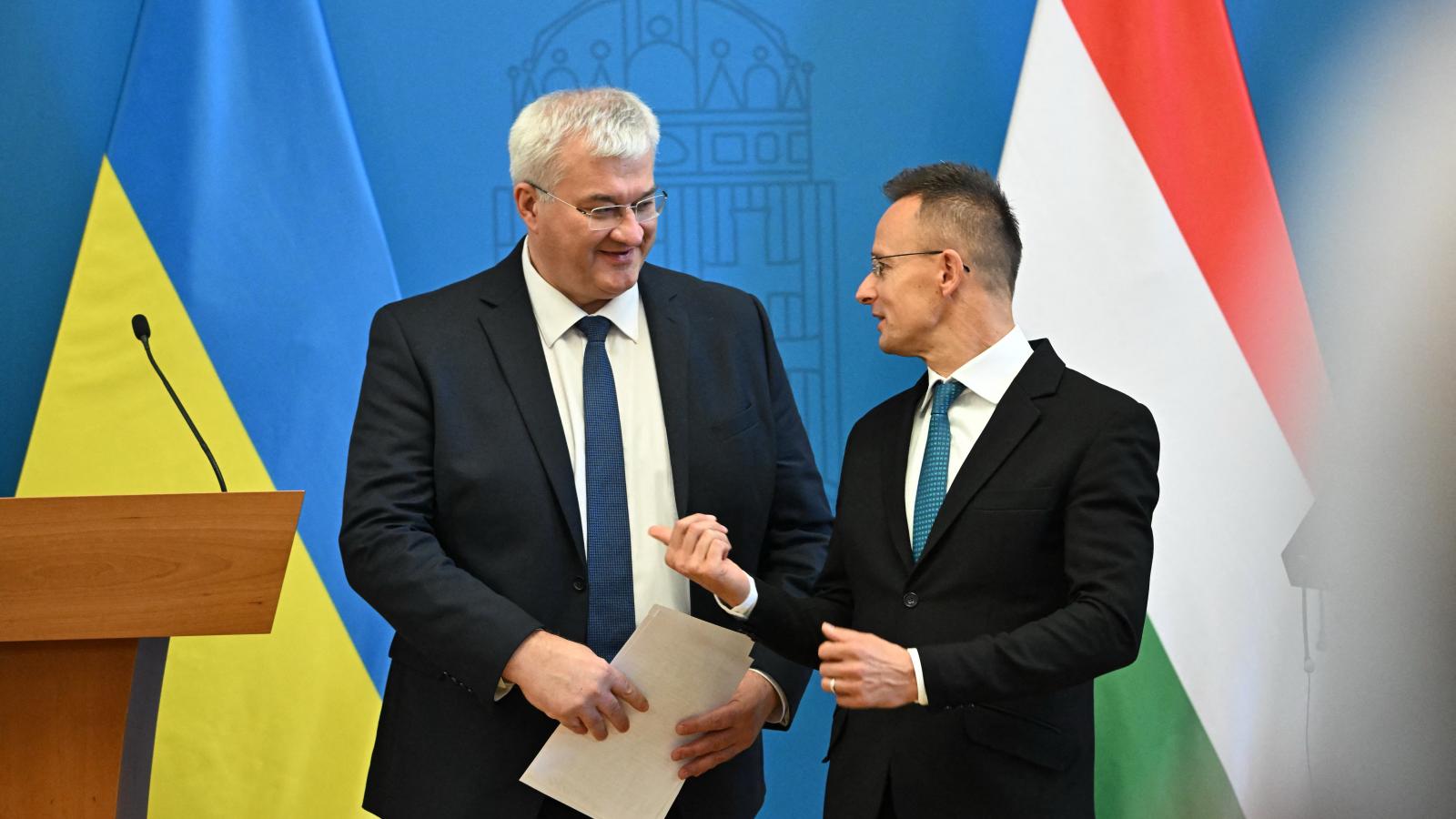 Andrij Szibiha és Szijjártó Péter 2024. szeptember 30-án