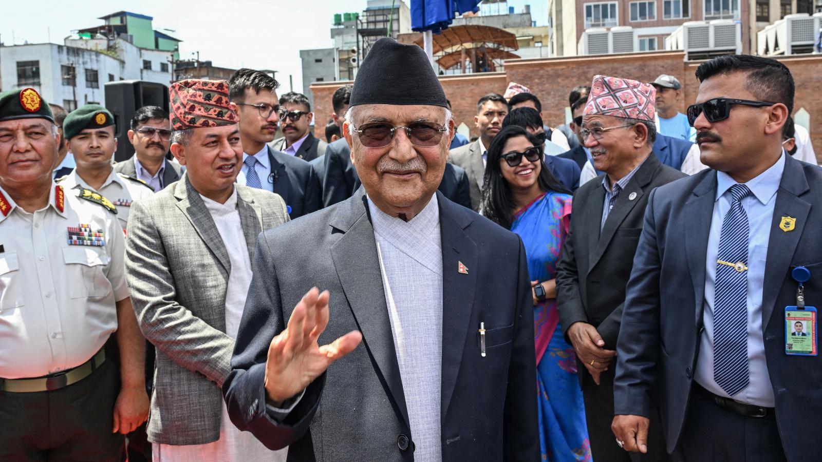 Nepál miniszterelnöke, KP Sharma Oli 2025. április 25-én