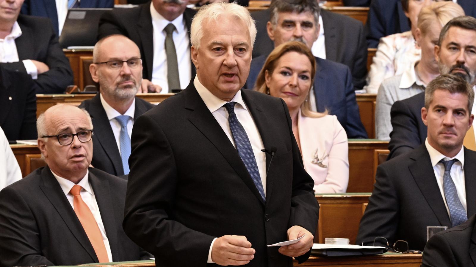 Semjén Zsolt miniszterelnök-helyettes felszólal az Országgyűlés plenáris ülésén 2025. szeptember 22-én.