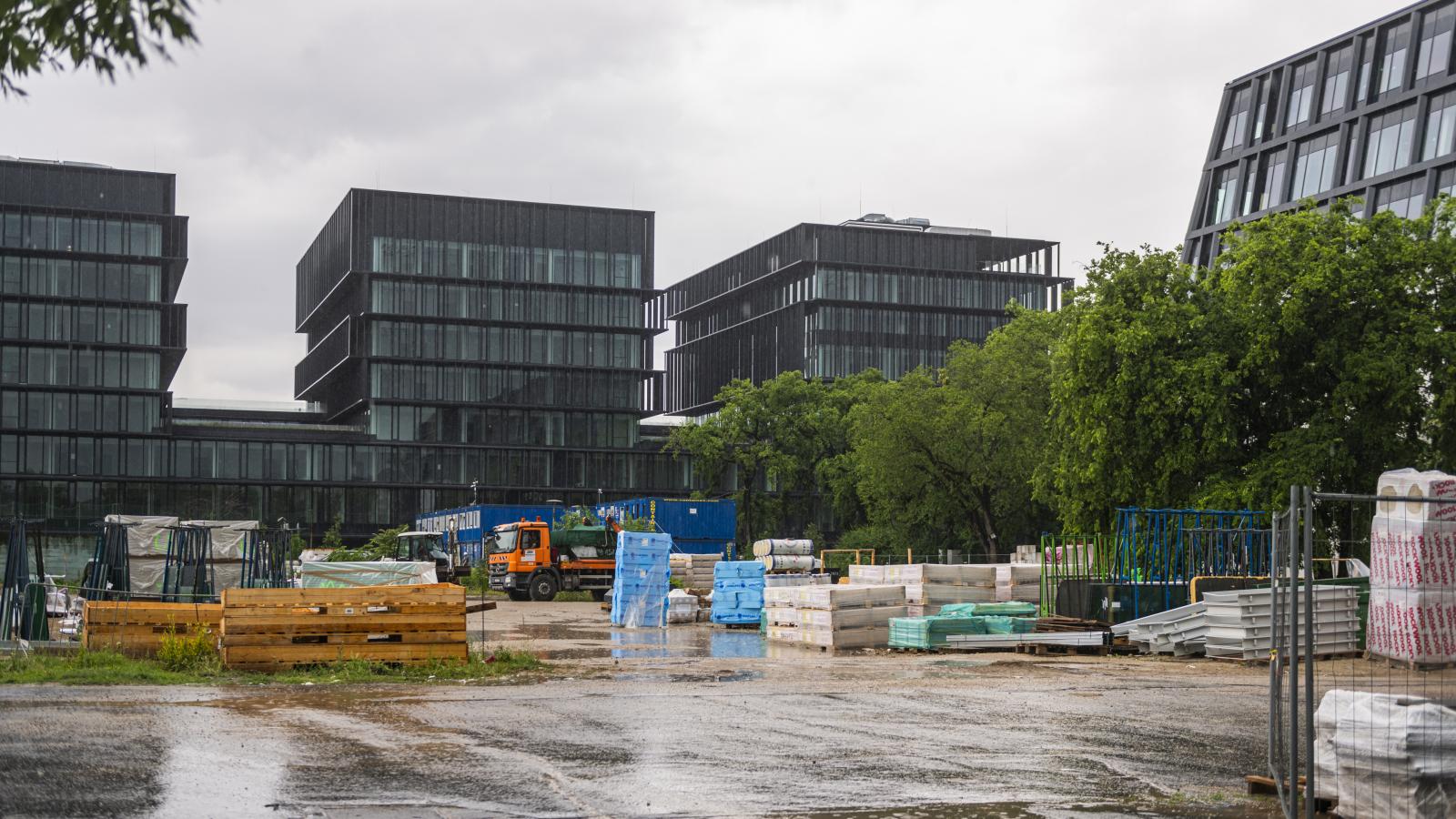 Az építkezés az Ajtósi Dürer soron - Korábbi felvétel