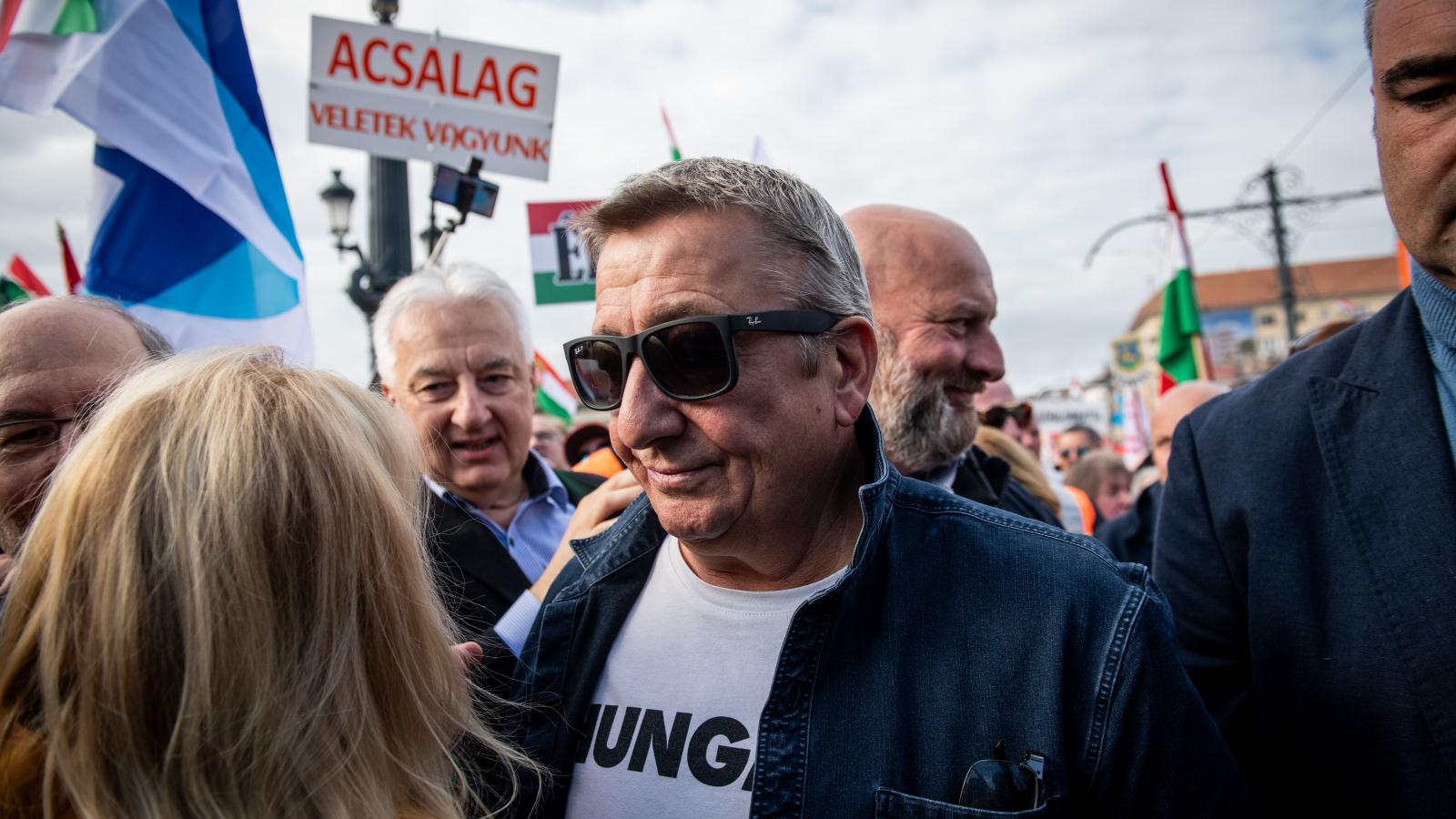 Bayer Zsolt a Békemeneten október 23-án