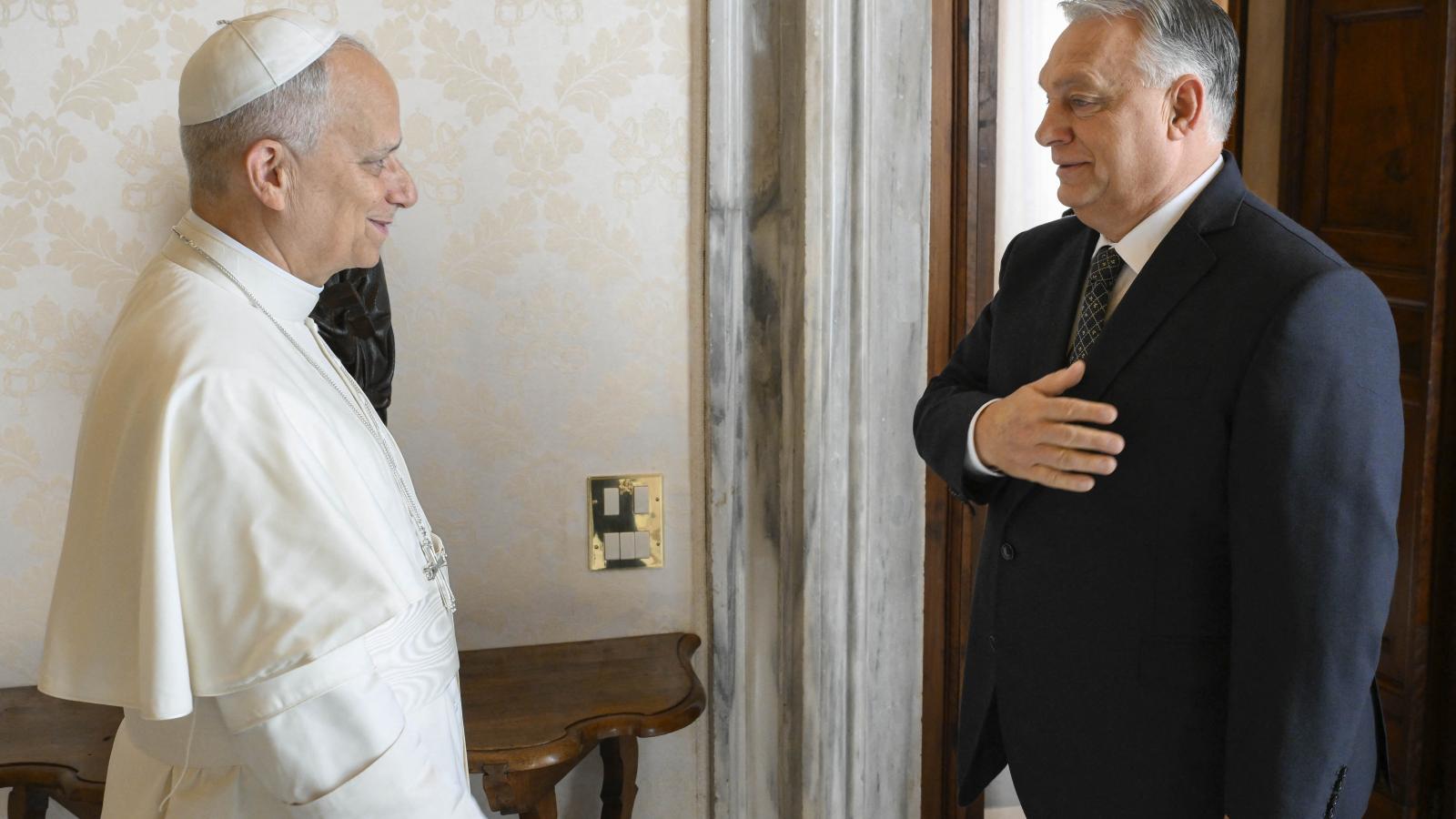 Fogadta XIV. Leó pápa Orbán Viktort