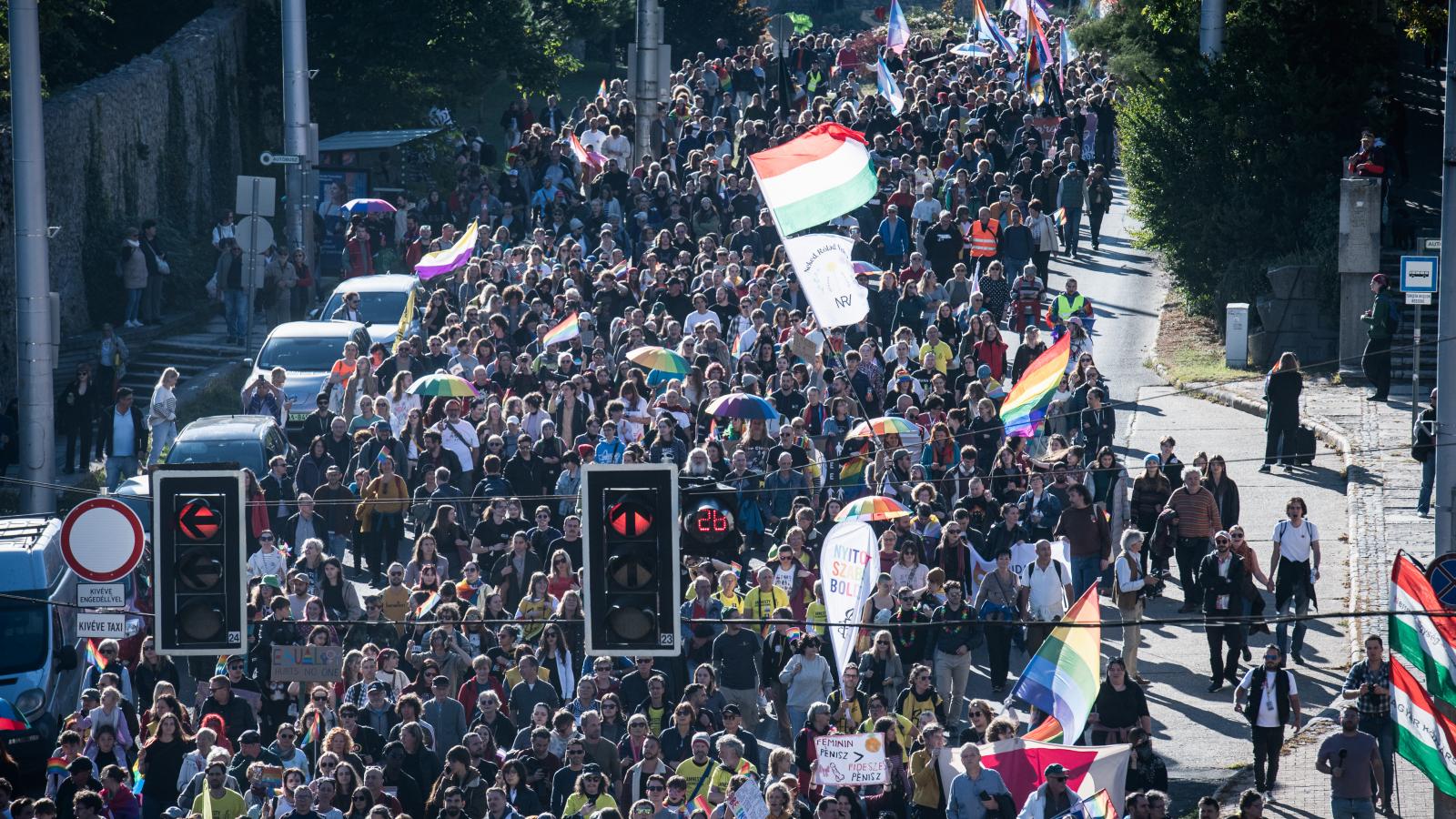 Az 5. Pécs Pride menete október 4-én