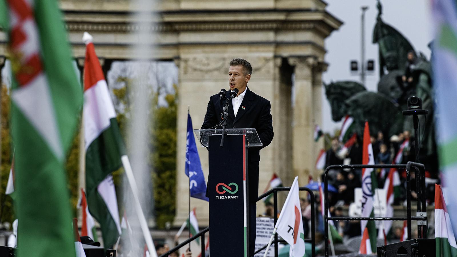 Magyar Péter, a Tisza Párt elnöke