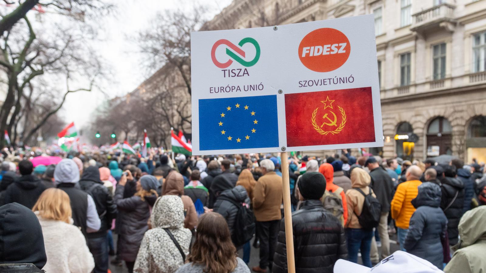 Vélemény egy korábbi tüntetésen. 