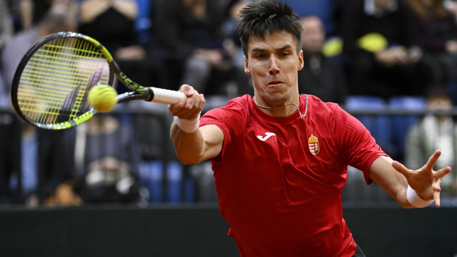 Davis-kupa: Marozsán Fábián alulmaradt az idegek harcában, az USA 2:0-ra vezet