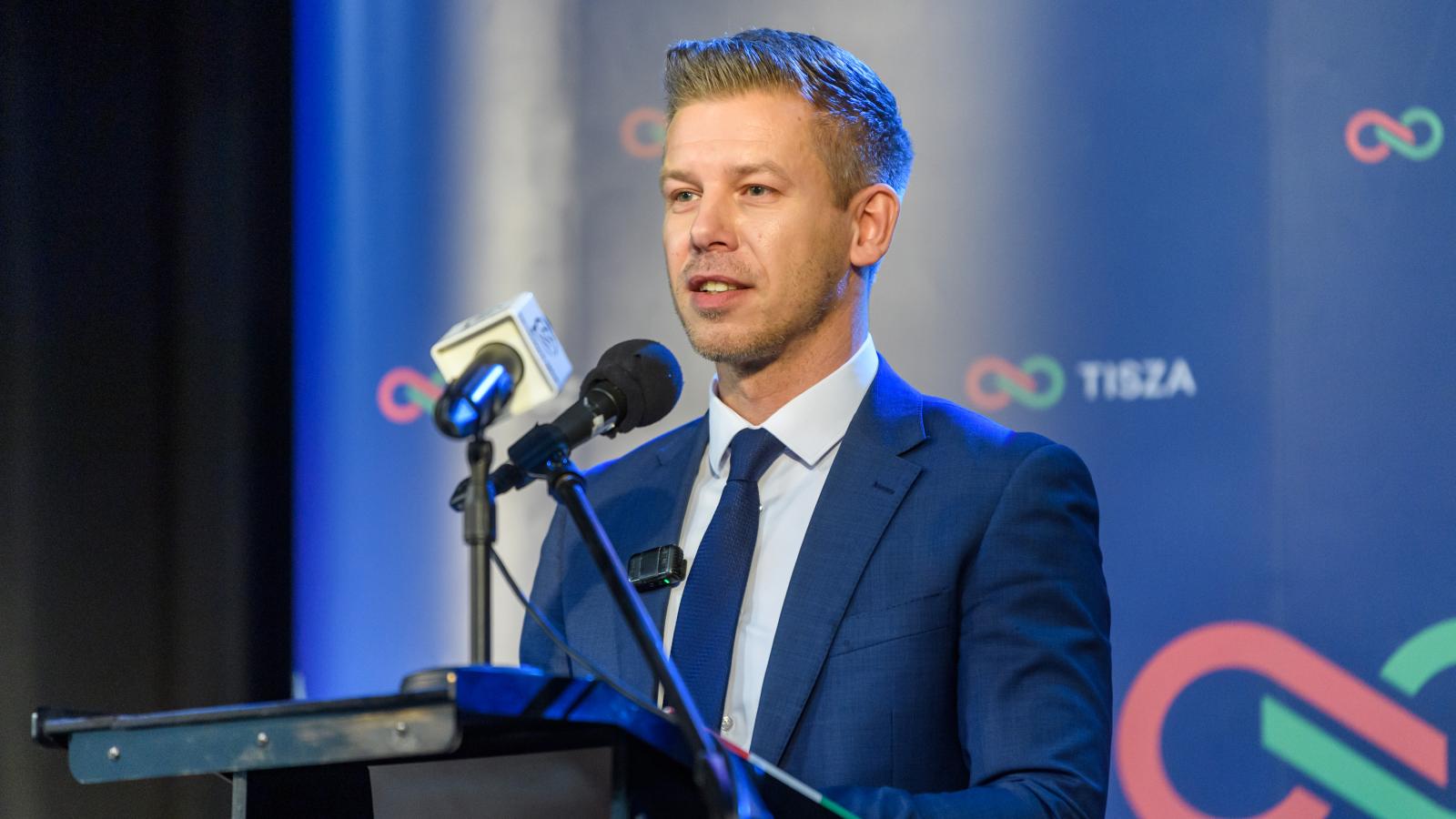 Magyar Péter Bicskén február 11-én