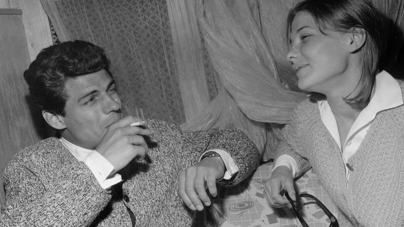 Sztankay István Törőcsik Marival a legendás Varsói melódia című előadás próbáján