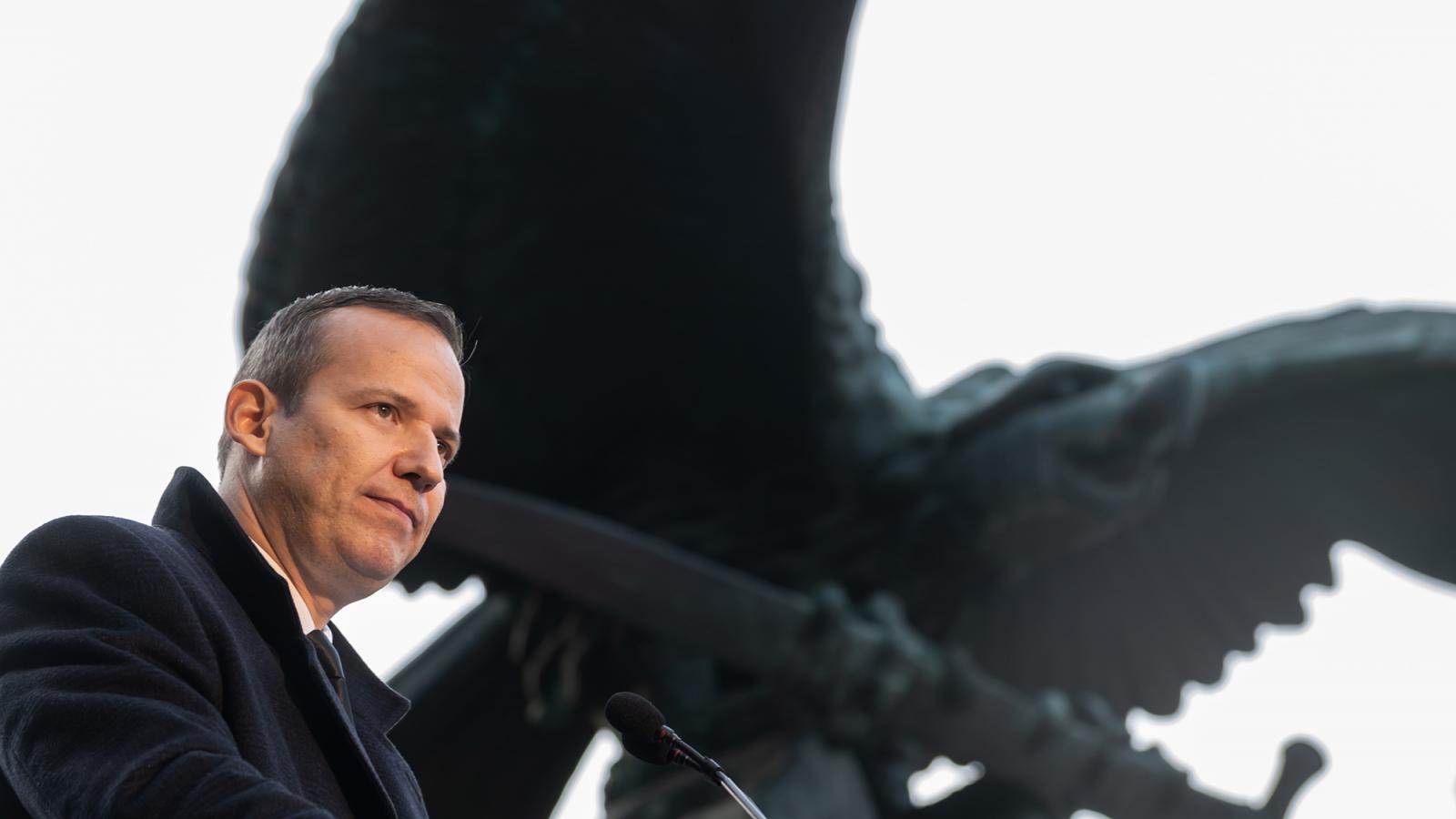 Toroczkai László a Mi Hazánk Mozgalom elnöke