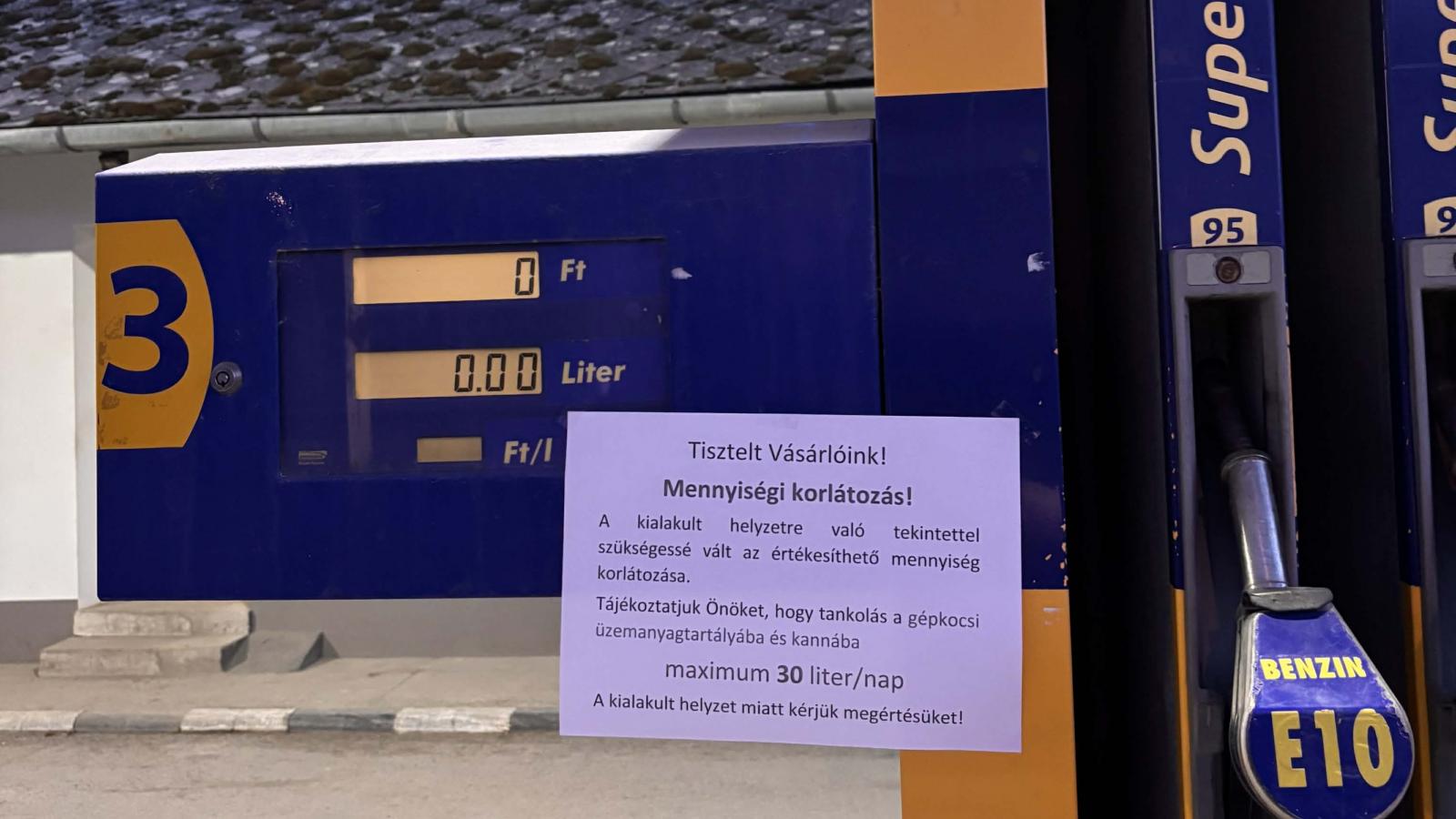 Egyre több magyarországi benzinkúton nincs gázolaj, többen is korlátozzák a kiadható mennyiséget
