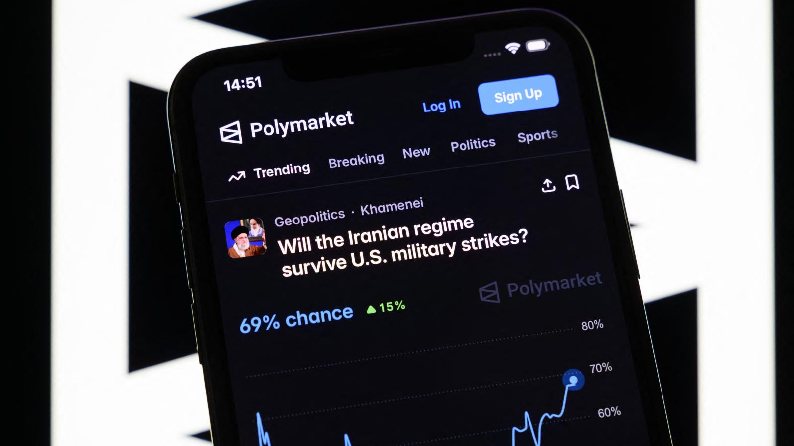 Polymarket (illusztráció). 
