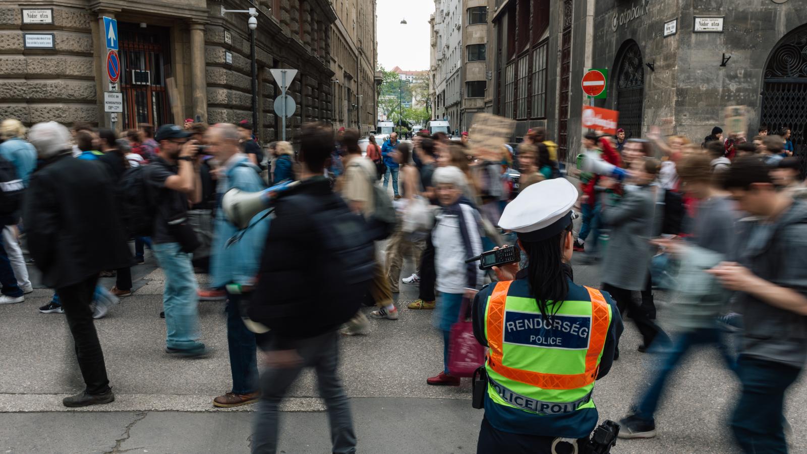 Illusztráció: Pedagógustüntetés 2023-ban 