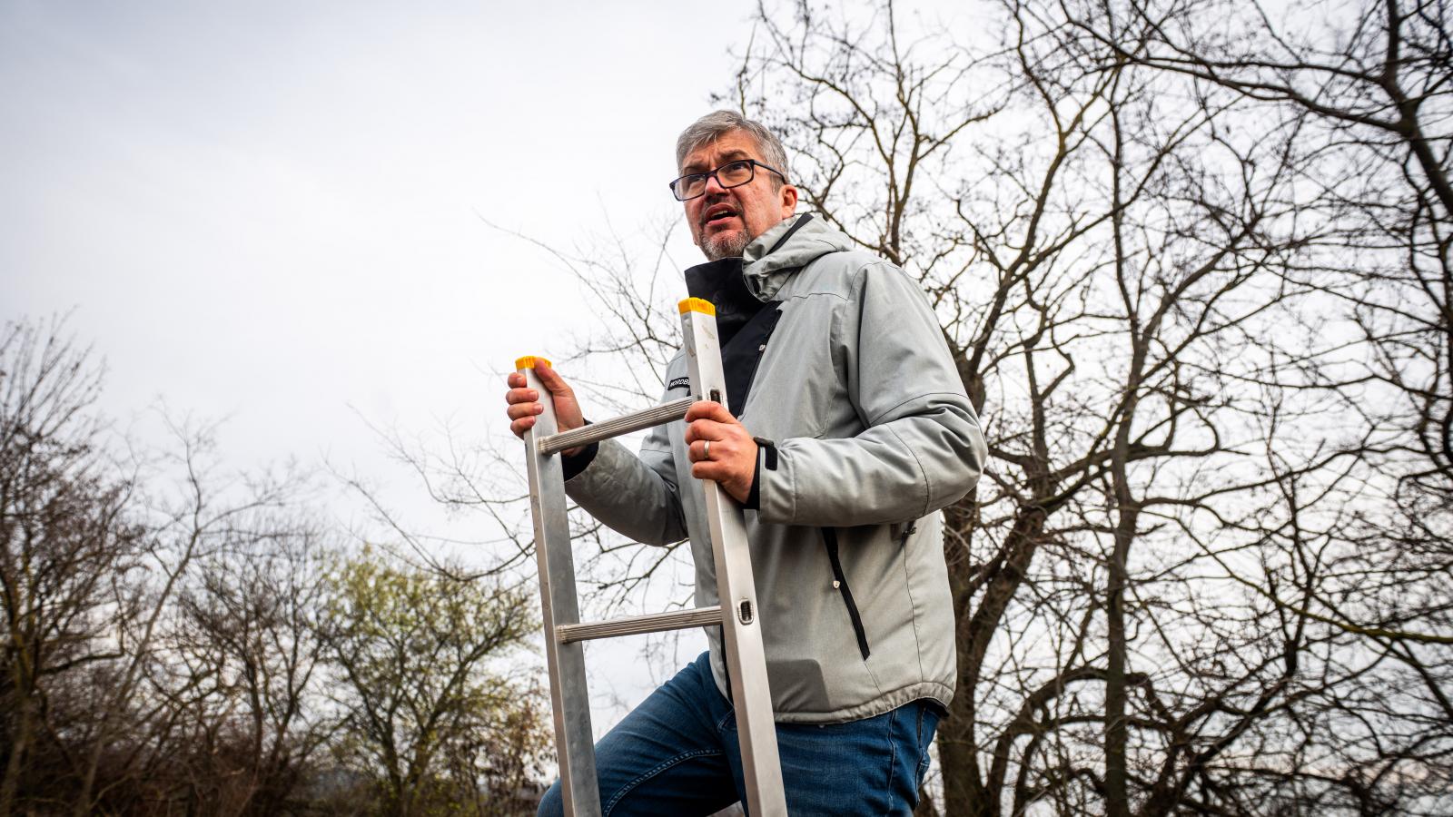 Hadházy Ákos, Hatvanpusztán 2025. november 29-én.