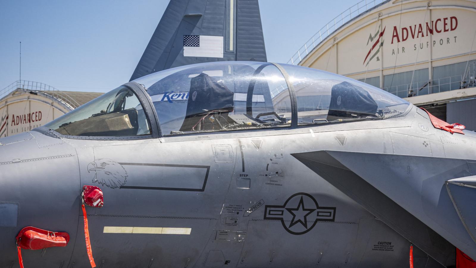 Képünk illusztráció, egy F-15E Strike Eagle 2025 júniusában egy párizsi bemutatón