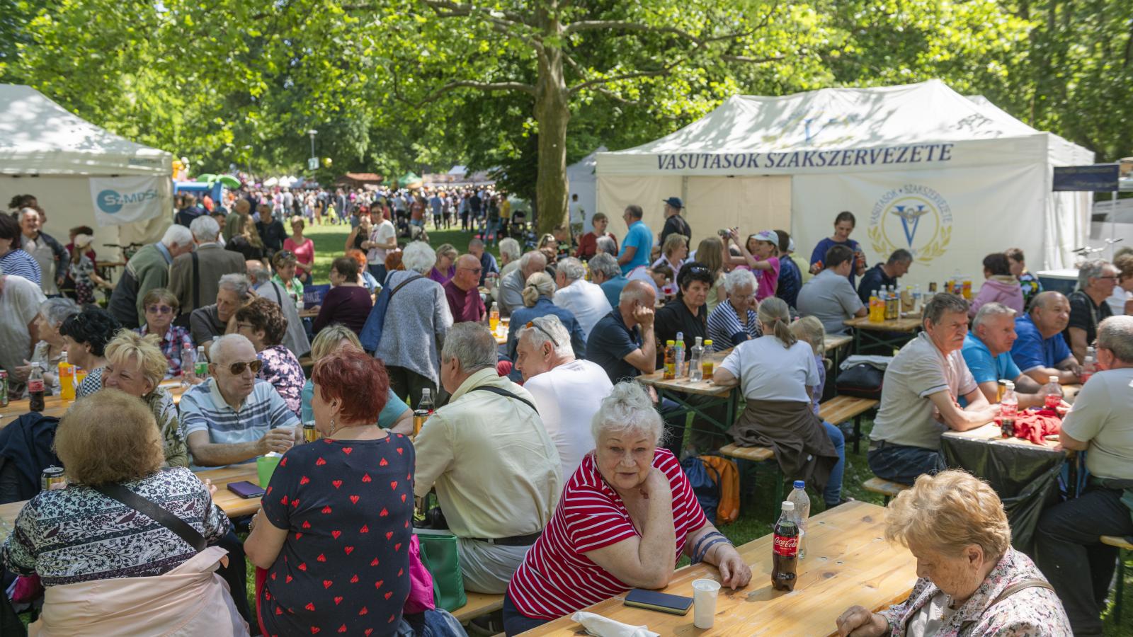 Majális a Városligetben 2024. május 1-jén.