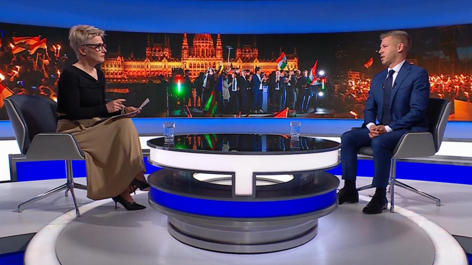 Magyar Péter a Ma reggel műsorában Csete Beátával április 15-én 