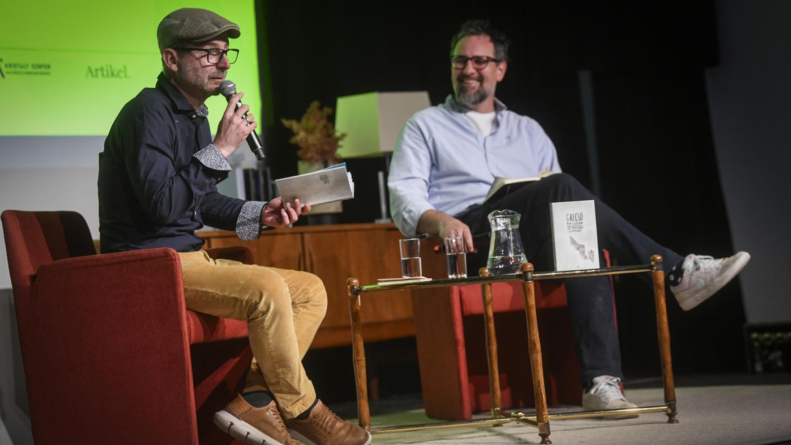 Grecsó Krisztián nem csak az új verseskönyvéről beszélt, felidézte a pályakezdését is