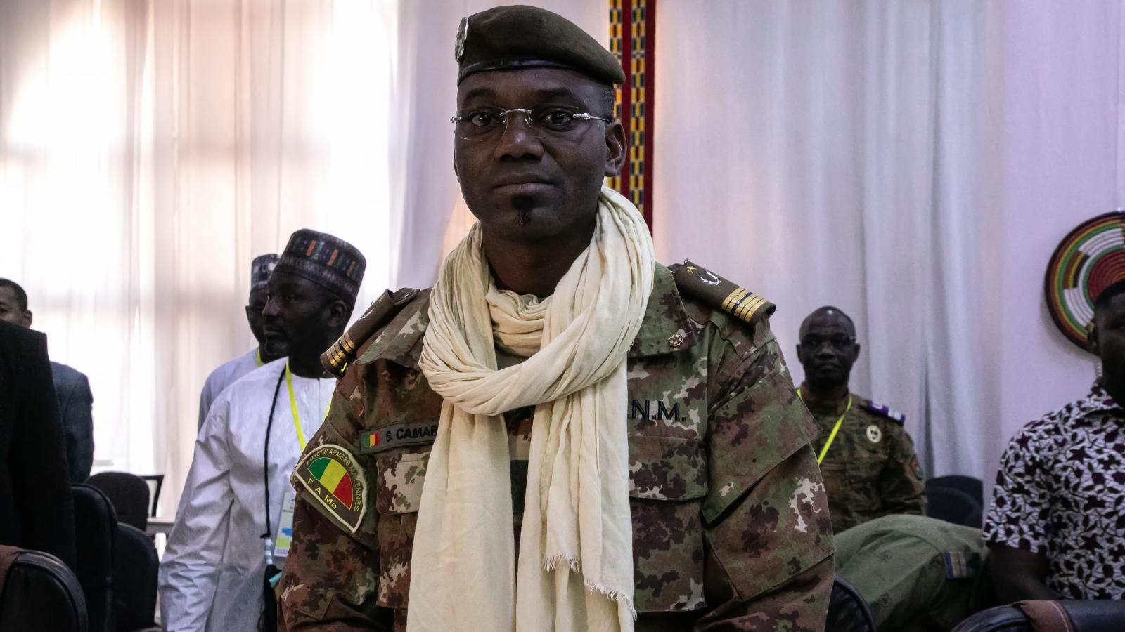 Sadio Camara, Mali védelmi minisztere 2024. február 15-én. 