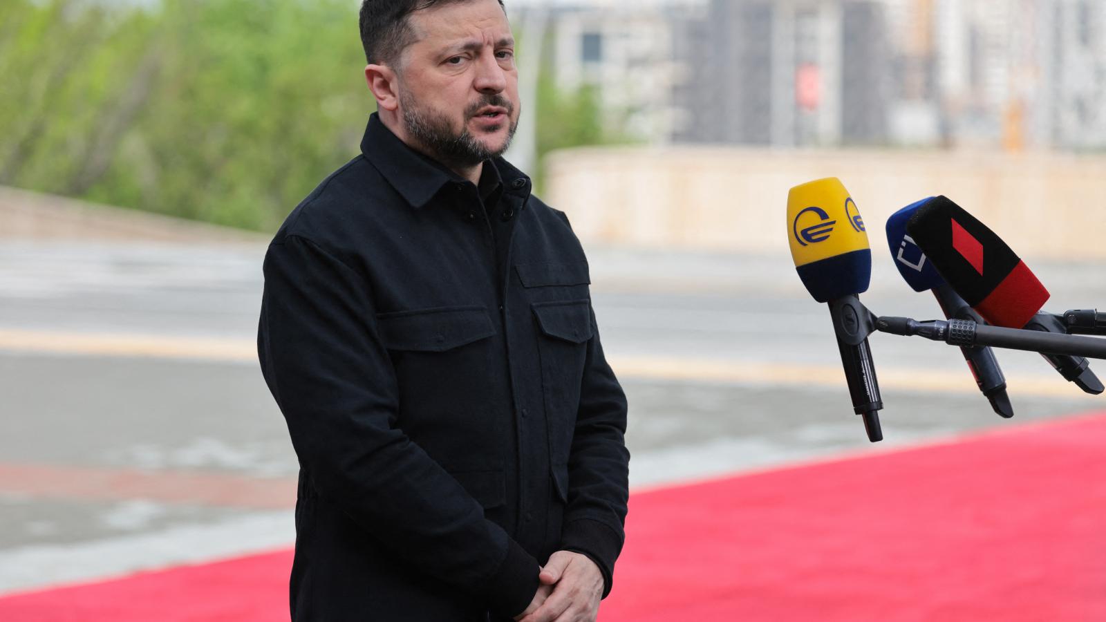 Volodimir Zelenszkij ukrán elnök