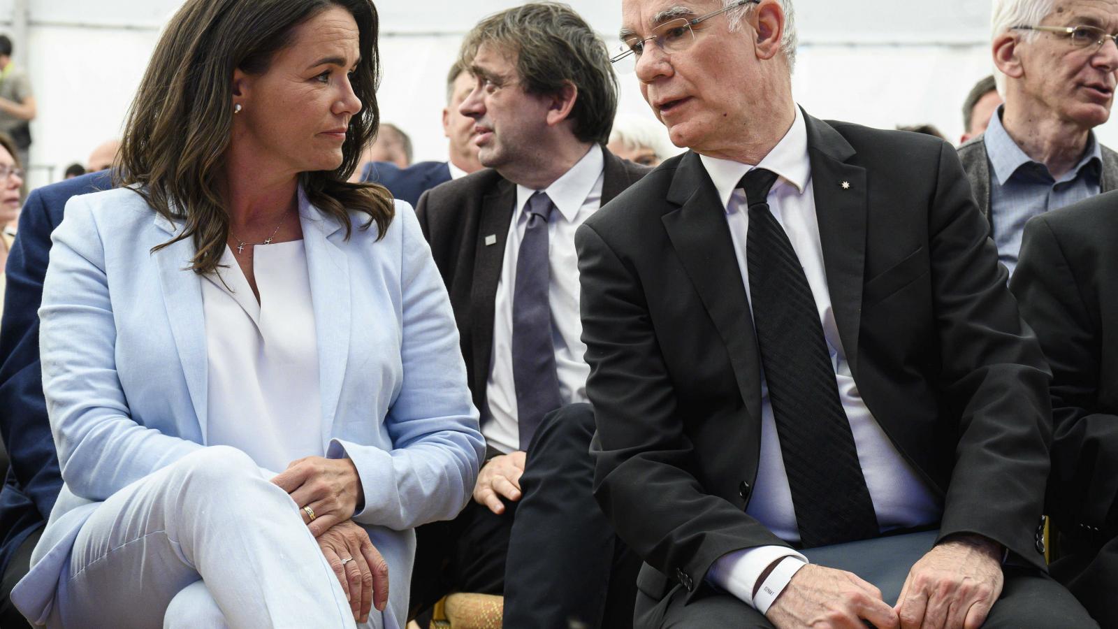Novák Katalin és Balog Zoltán 2022. május 19-én Szentendrén. 