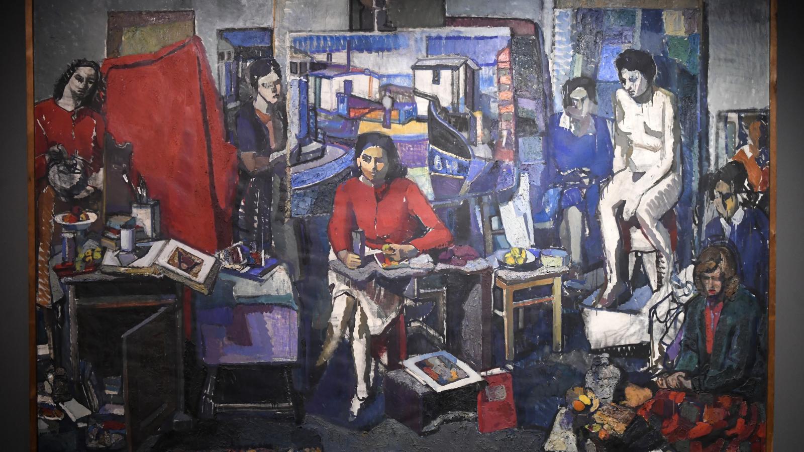 Festőműterem (Festő a műteremben, 1962). Nemcsak diplomamunka, hanem az életmű összegzése is