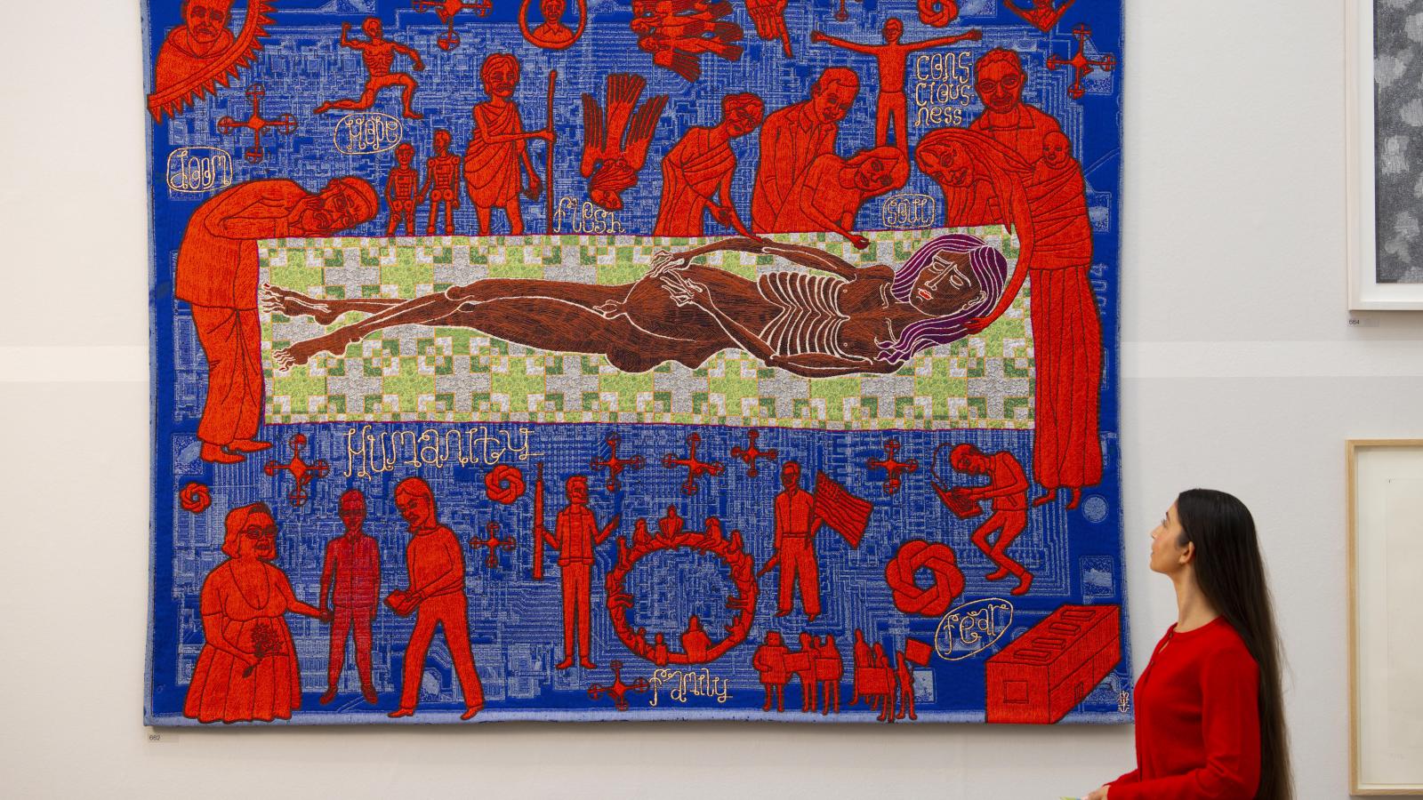 Grayson Perry Behold Humanity, Íme az emberiség című gobelinje