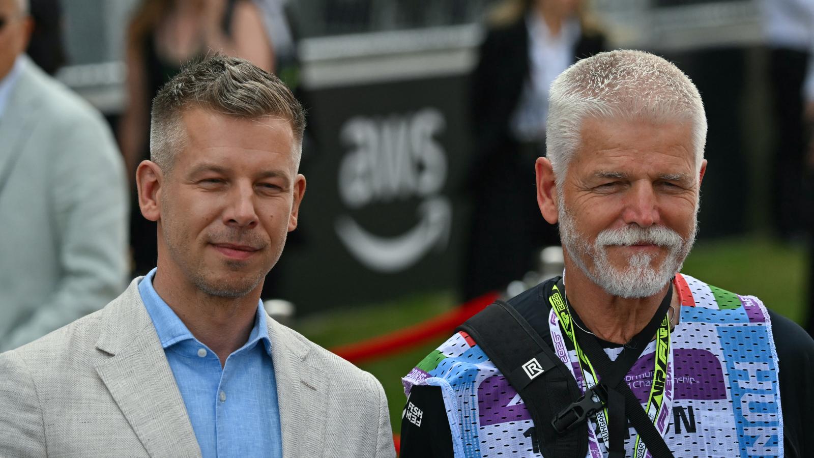 Petr Pavel cseh elnök „fotósként” találkozott Magyar Péter magyar kormányfővel a Hungaroringen 2026. július 26-án