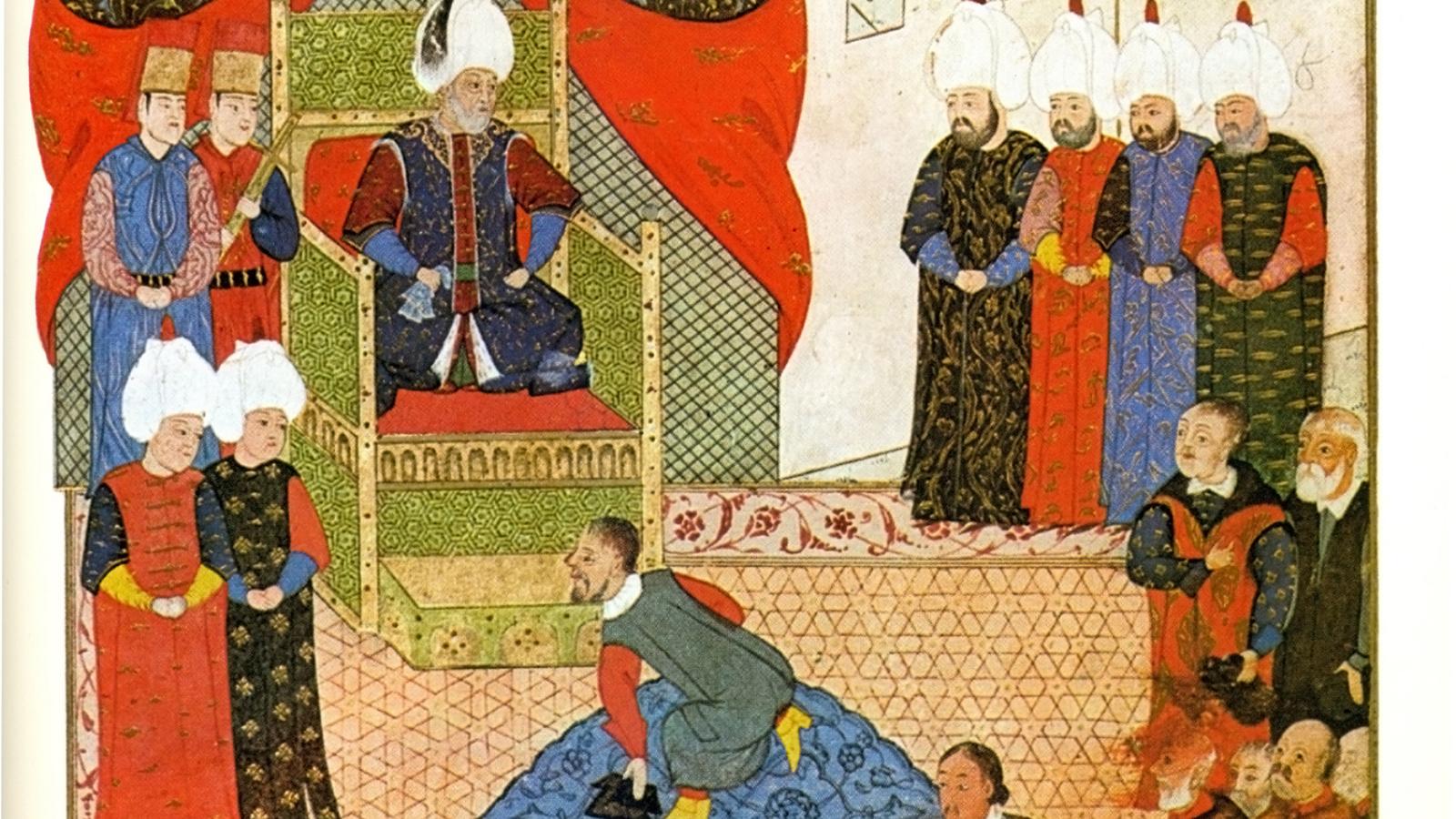 János Zsigmond és Szulejmán 1566-os találkozója Zimonyban egy török miniatúrán