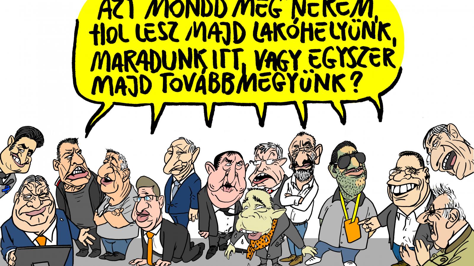 Pápai Gábor karikatúrája