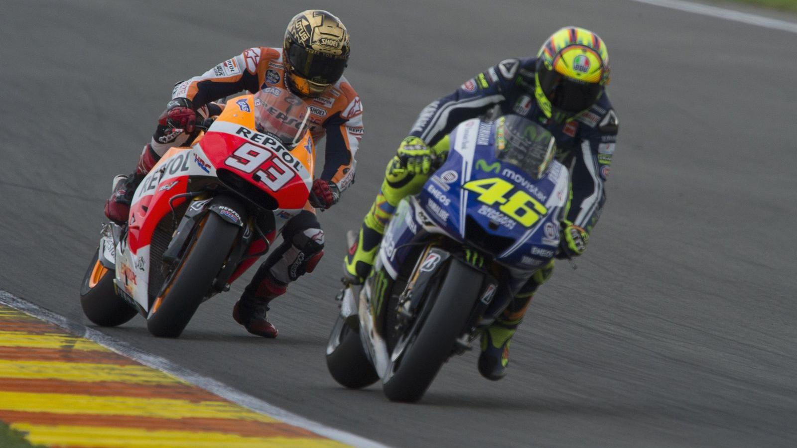 A riválisok: Marquez és Rossi FOTÓ: EUROPRESS/GETTY IMAGES/MIRCO LAZZARI