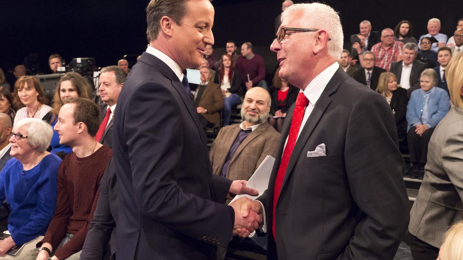 A képen David Cameron és Ed Miliband. FOTÓ: Ken McKay/ITV/Getty Images