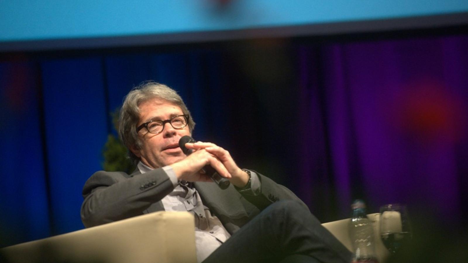 Jonathan Franzen azt mondta a megnyitón, hogy mindig is csillag akart lenni FOTÓ: TÓTH GERGŐ