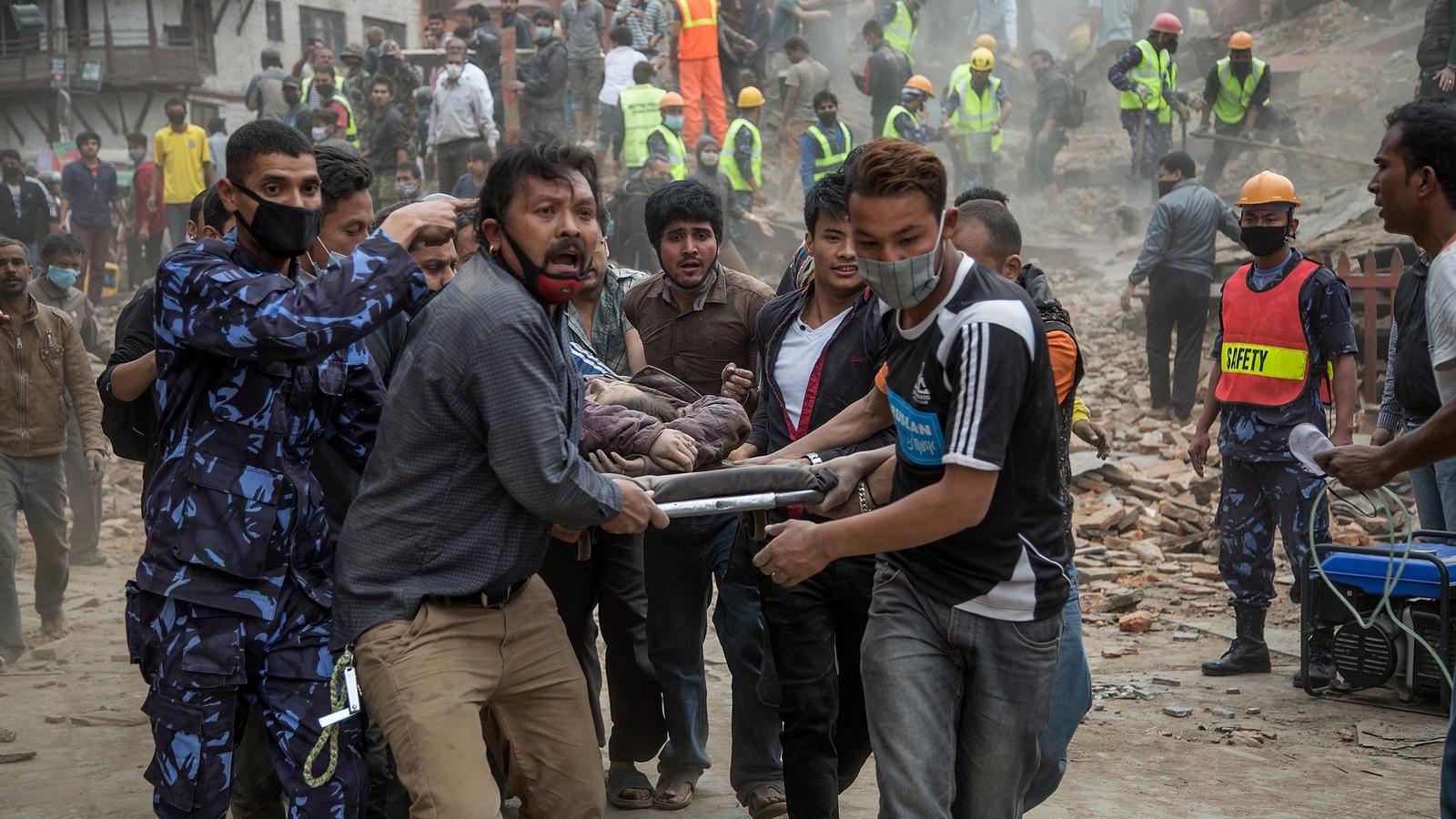 Nepál, Katmandu 2015 április 25 Fotó: Omar Havanna/Getty Images