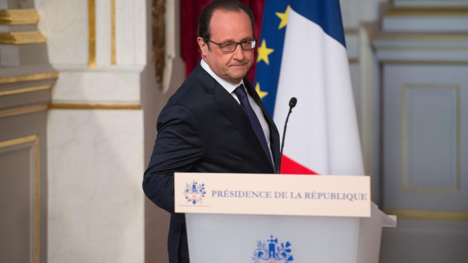 Hollande bízik benne, hogy nem kell kiköltöznie az Élysée-palotából FOTÓ: EUROPRESS/GETTY IMAGES/AURELIEN MEUNIER