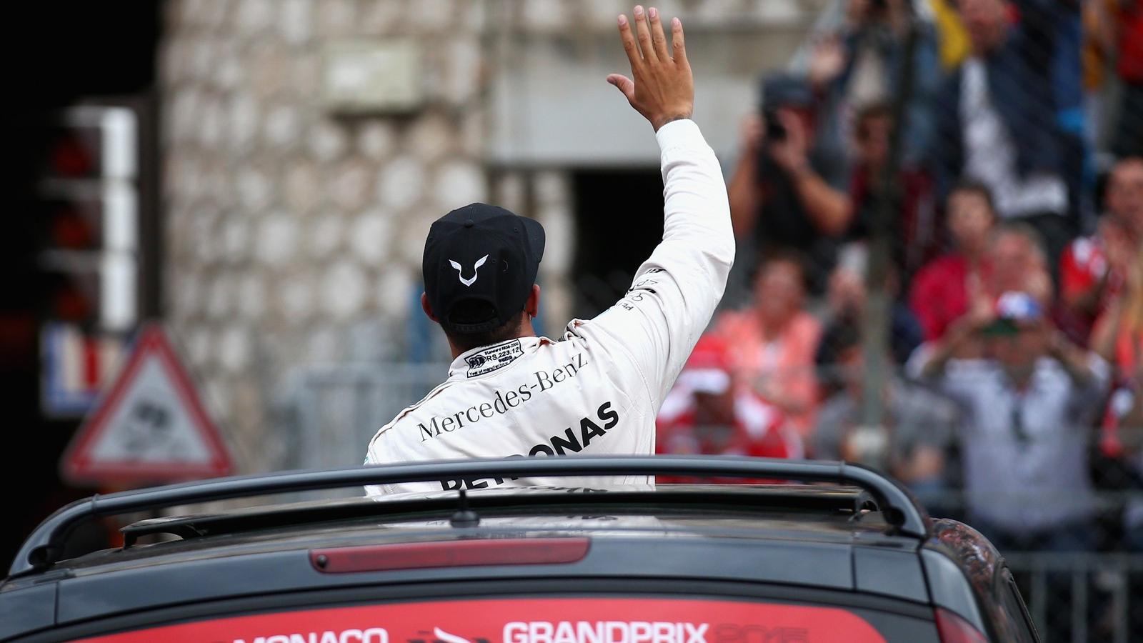 Hamilton a Monacói Nagydíjon. FOTÓ: Paul Gilham/Getty Images