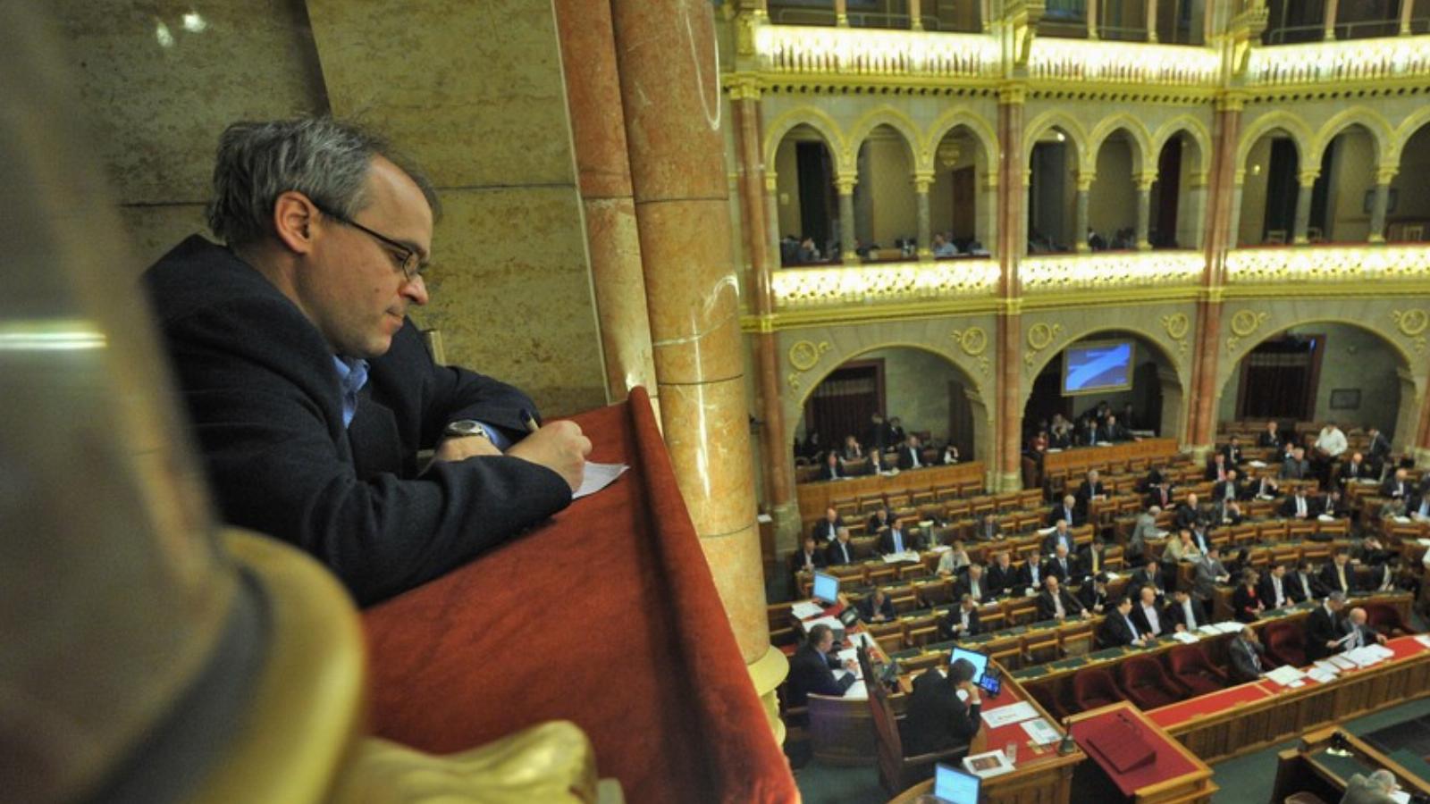 Horváth András a parlamentben Fotó: Bielik István