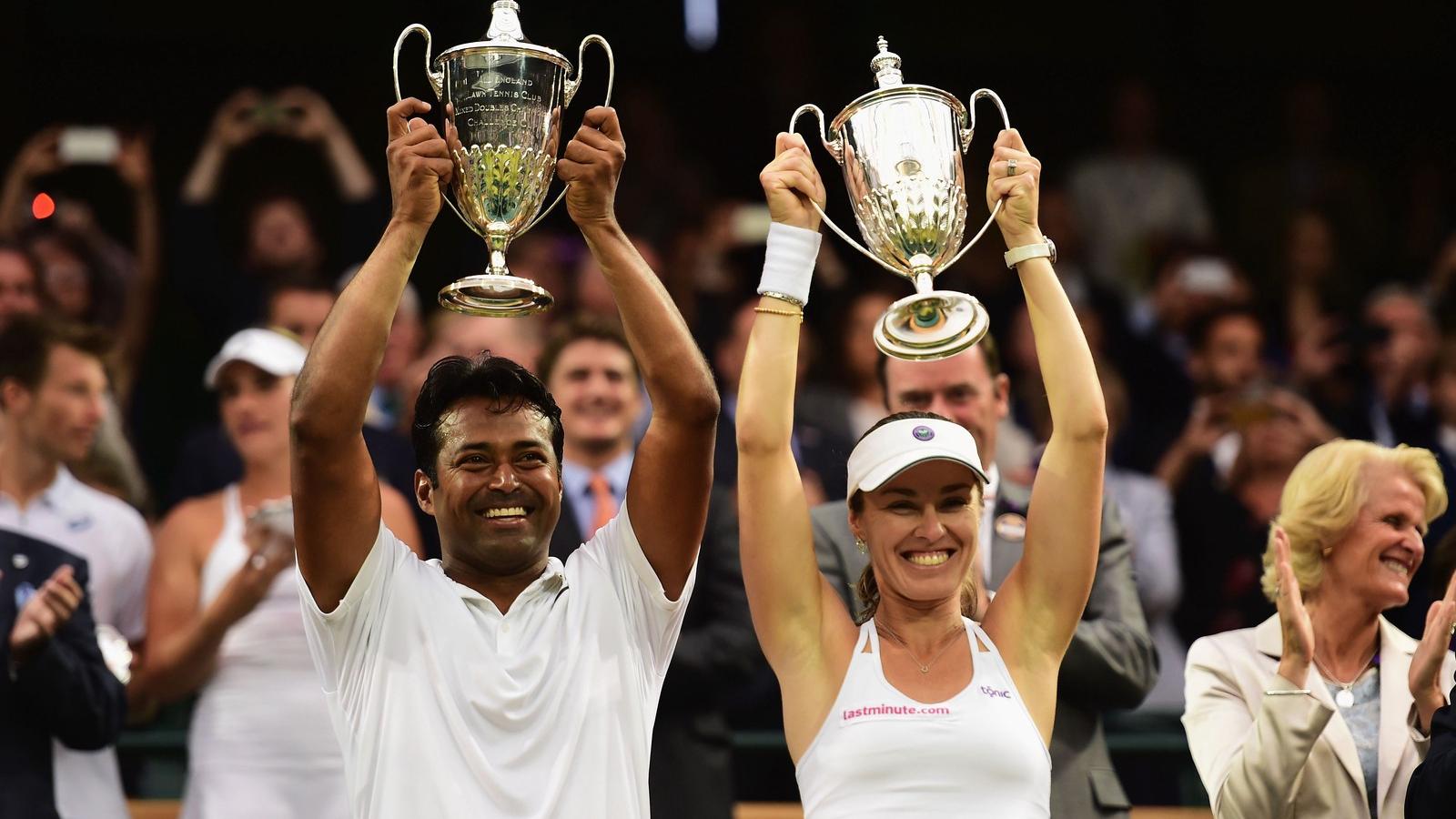 Tőlük kaptak ki Babosék. Martina Hingis és az indiai Leander Paes a képen. FOTÓ: Shaun Botterill/Getty Images